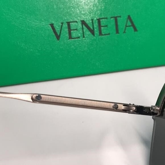 New Authentic Bottega Veneta BV0242S 003 Sunglasses – Blue Pilot Aviator - Picture 5 of 13